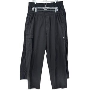 Chef Works Cargo Chef Pants SET OF 2 Elastic Waist Cotton SZ 2XL Black PC001